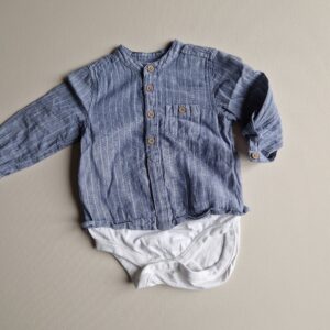 NEWBIE body & skjorta i lin  74