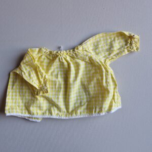 VINTAGE gul gingham rutor omlott ca 62