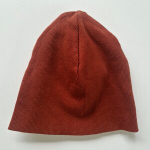 ARKET mössa – ribbad rostbrun 62–68  men mer 74-80