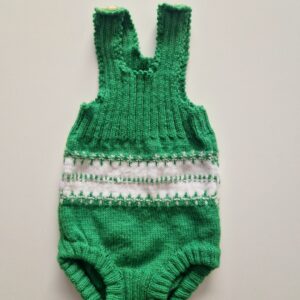 HANDGJORD stickad romper 56–68