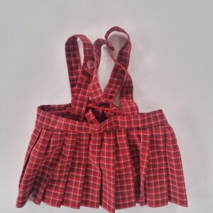 HANDGJORD veckad klänning ca 74