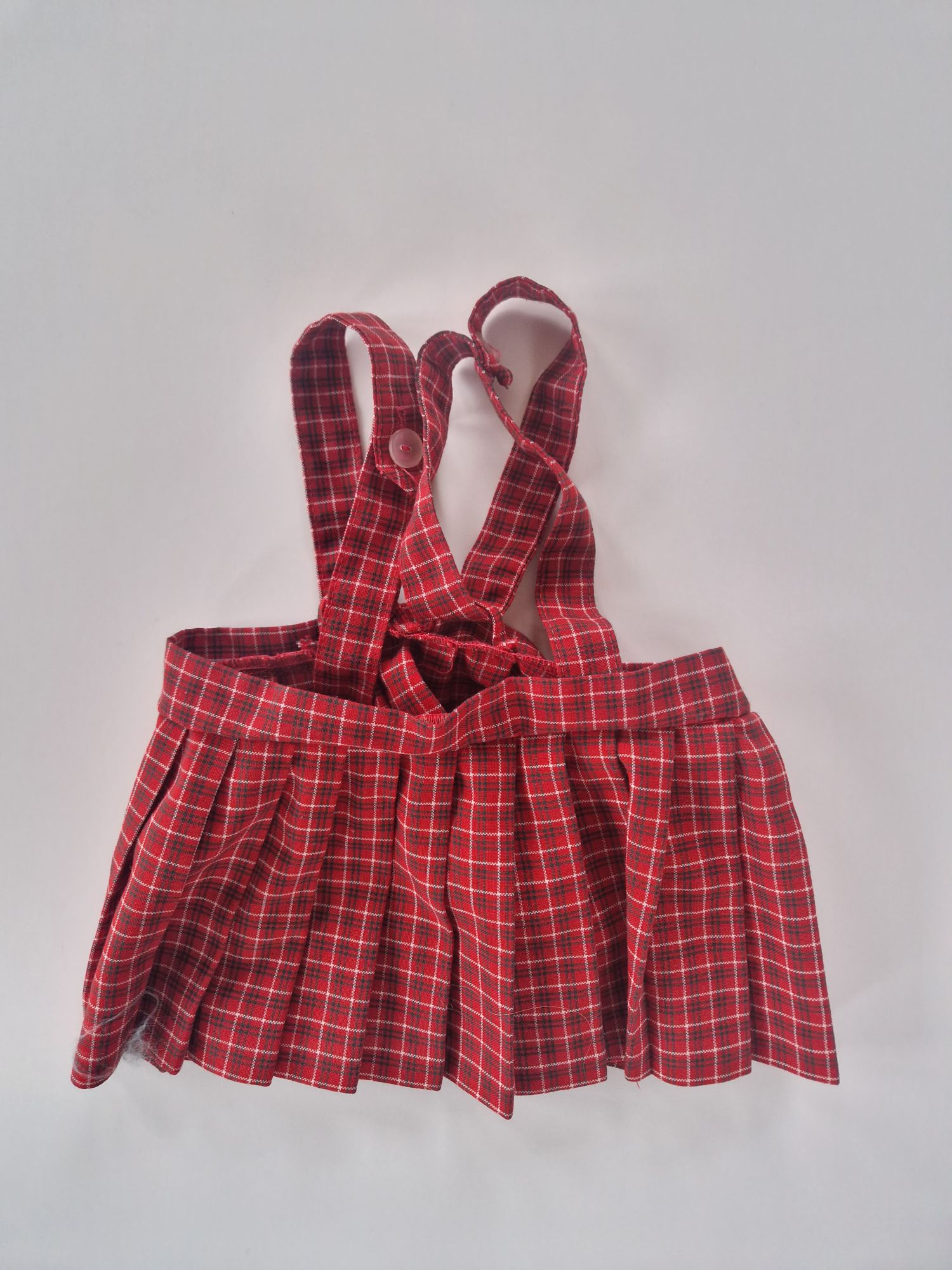 HANDGJORD veckad klänning ca 74