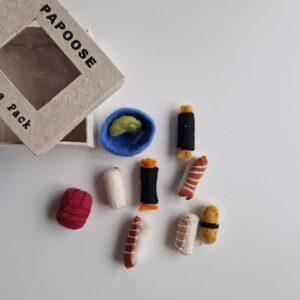 Bentoset med sushi – Papoose Toys fel förpackning