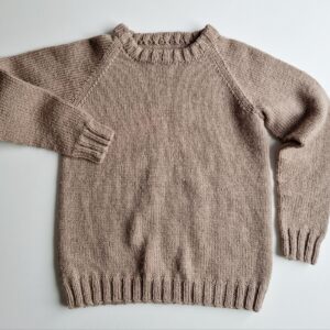 HANDGJORD tröja ull ca 134-140