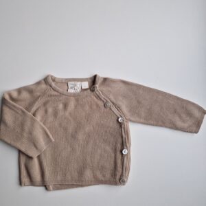 FLÖSS stickad omlott- tröja 74