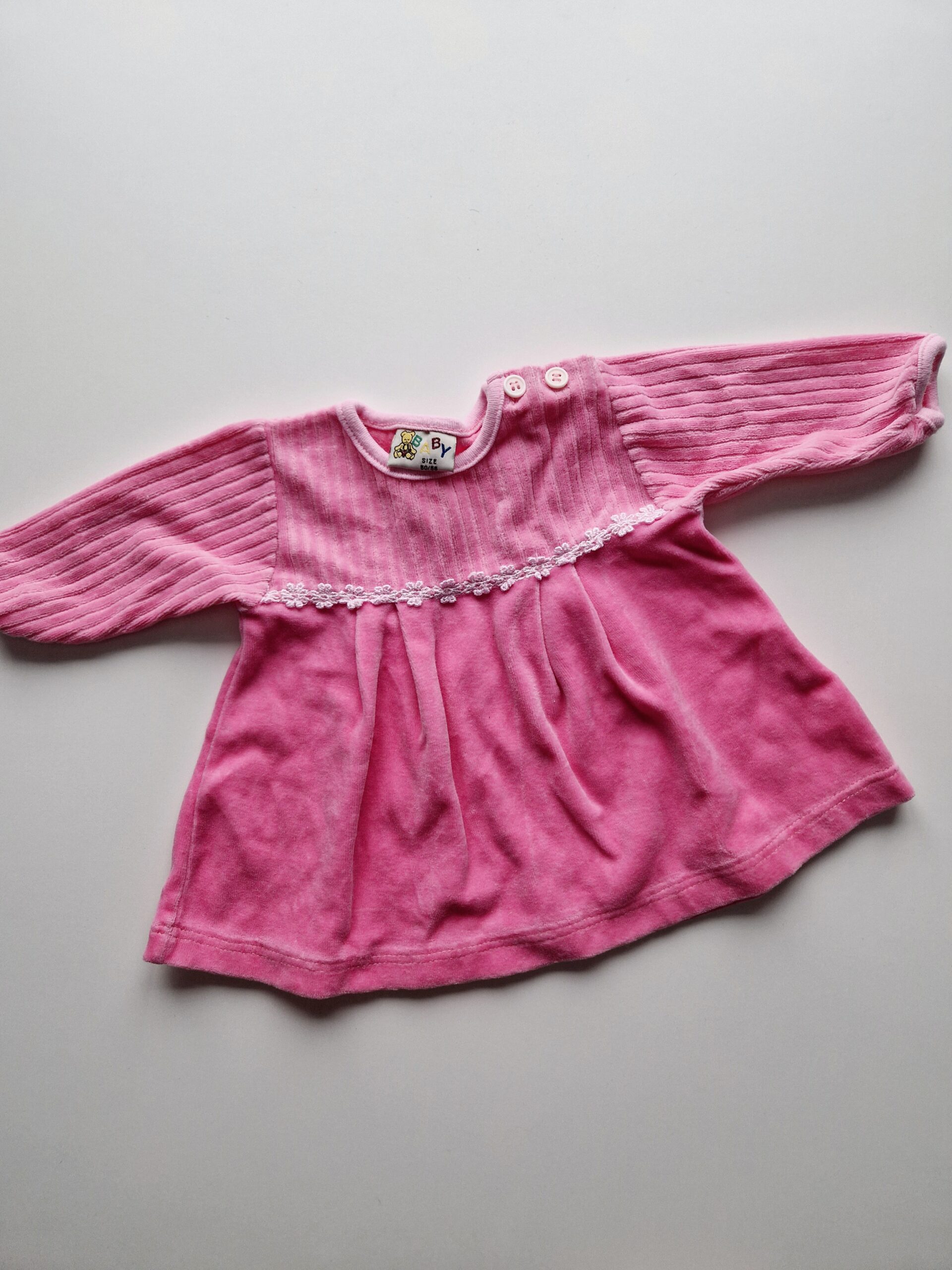 VINTAGE velour-klänning från förr 56