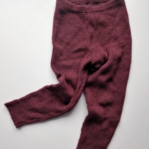 DISANA ribbstickade leggings ull 98-104