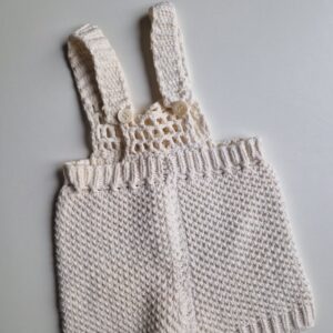 HANDGJORD stickad romper ca 68