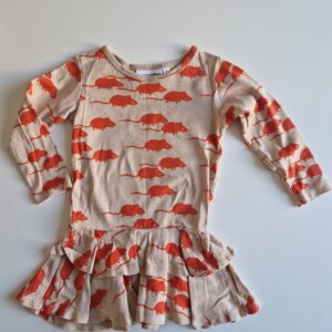 MINI RODINI klänning möss 80–86