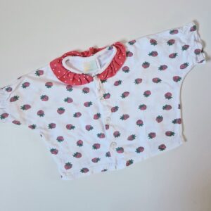 VINTAGE blus jordgubbar 68–74
