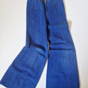 VINTAGE jeans utsvängda blå 116-122