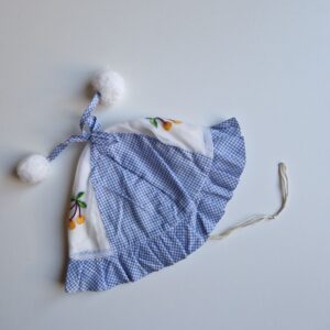 VINTAGE solhatt rutig blå 48 men mer 9 mån- 1,5 år