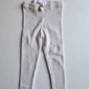 ZARA ribbade leggings beige 98