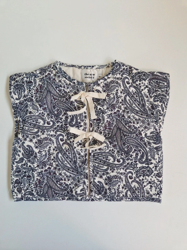 THE NEW SOCIETY Paris vadderad väst Paisley NWT 98