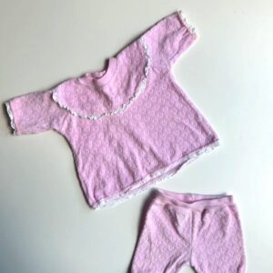 VINTAGE velourset rosa 56–62