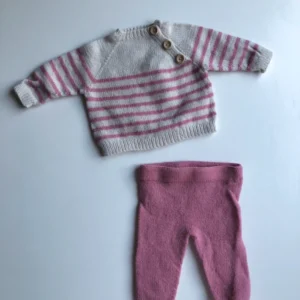 HANDGJORT set tröja & byxor ca 56