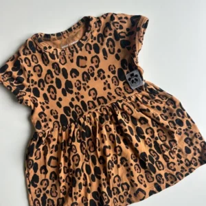  MINI RODINI leopardklänning 68-74