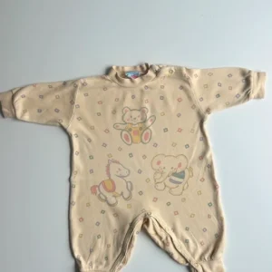 VINTAGE sparkdräkt med djur ca 68