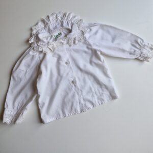 VINTAGE blus spetskrage 86