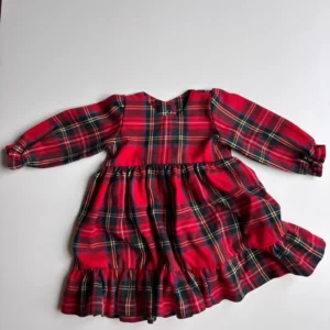 Vintage handsydd klänning 80–86