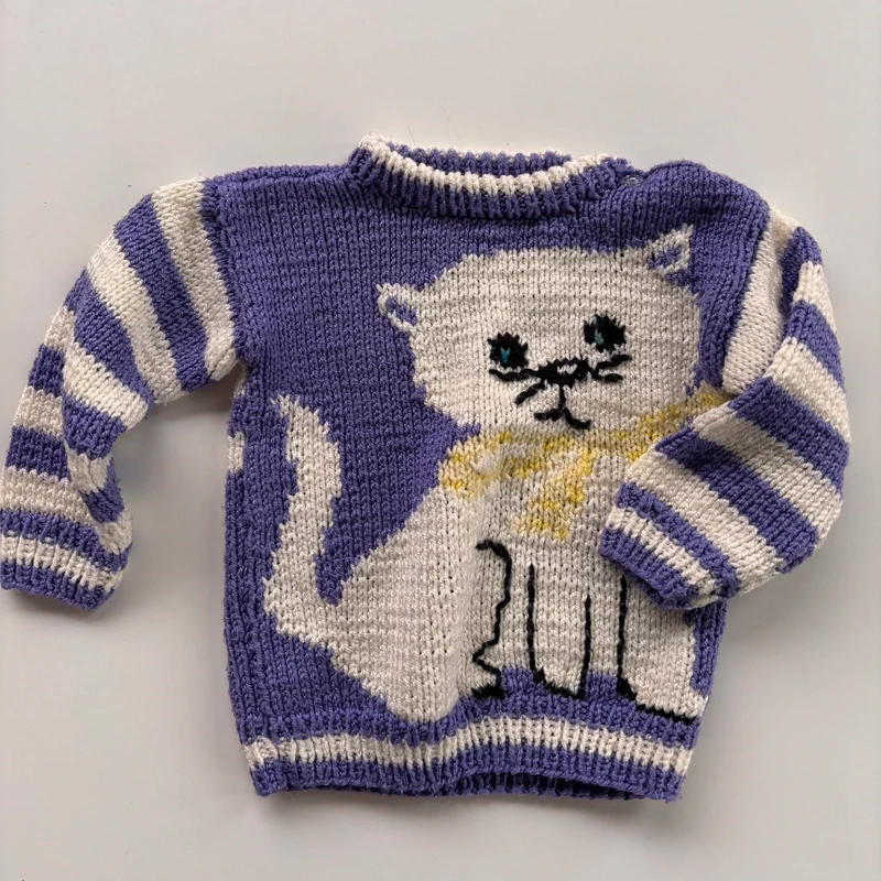 HANDGJORD tröja runt baggy 92